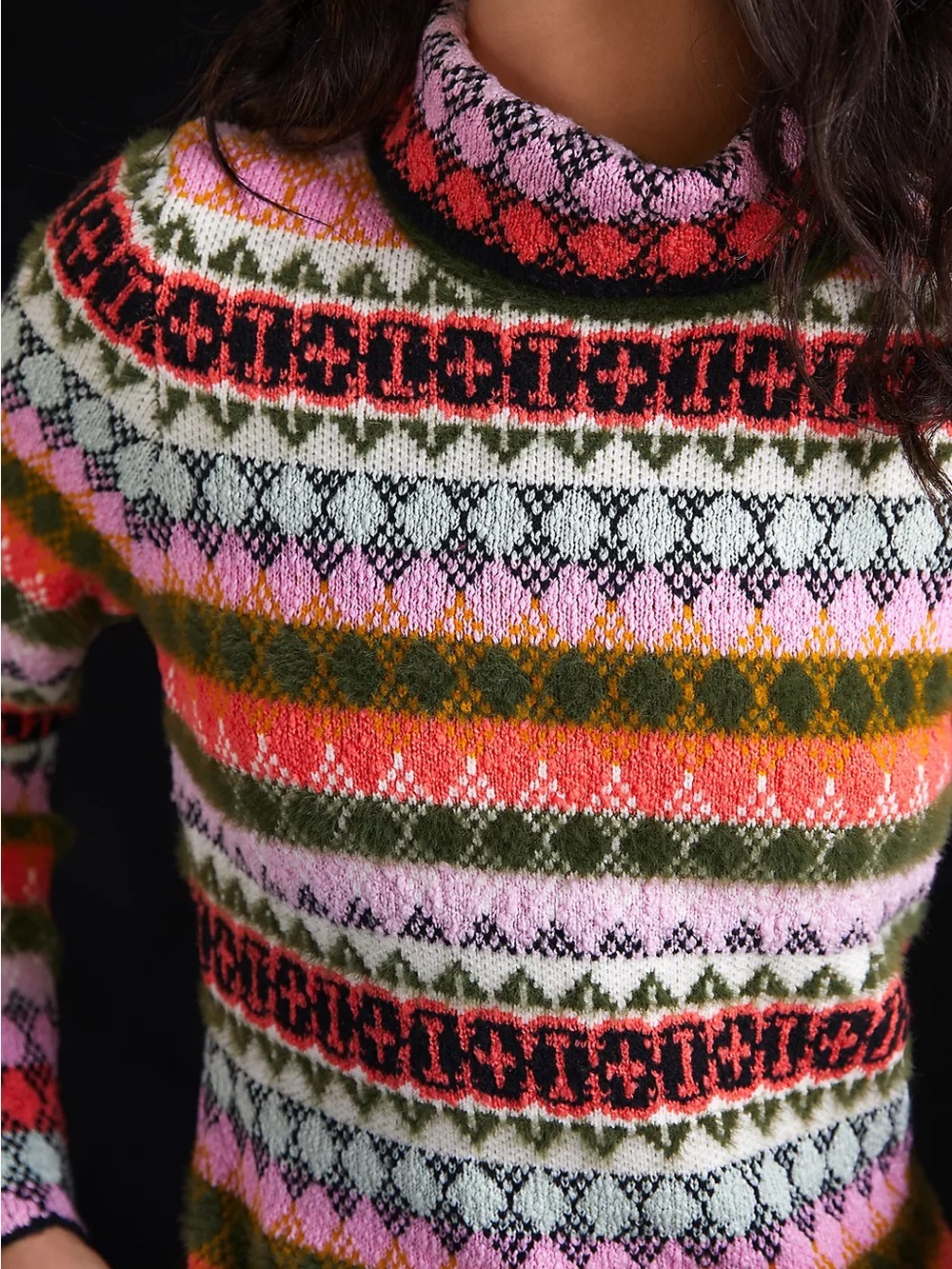 Maeve Carol Gestreifter Rollkragenpullover - Picture 4 of 8